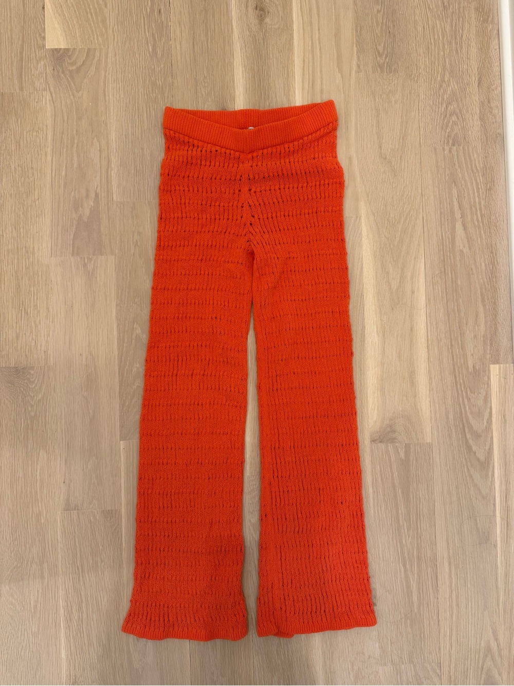 Orange Knit Pants